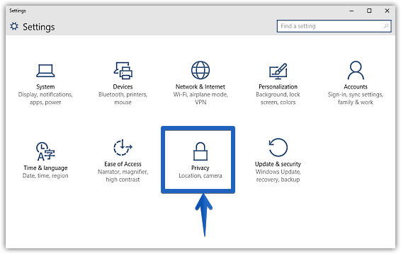 windows 10 modern settings