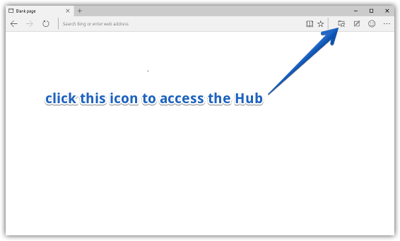 access hub in ms edge