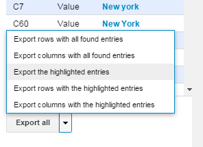 Export Options