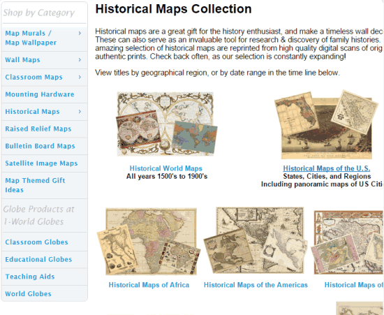 history map websites