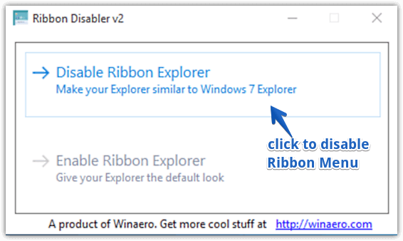 ribbon disabler ui