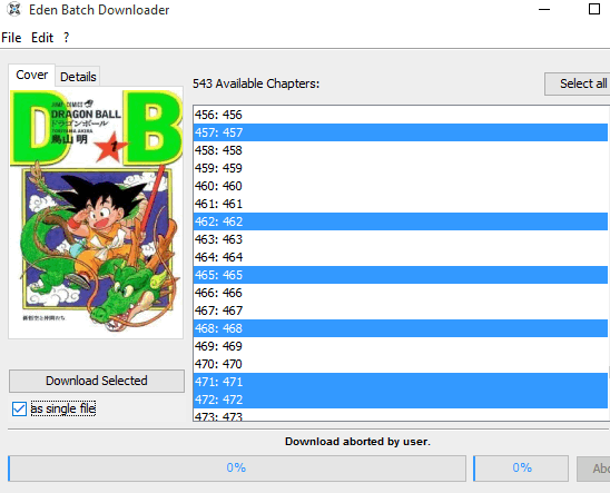 Eden Batch Downloader- interface