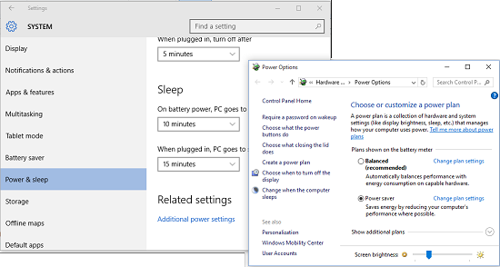 Change battery plan