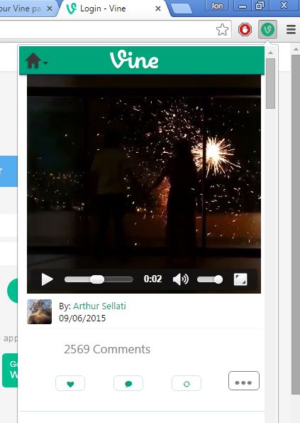 vine extensions chrome 1