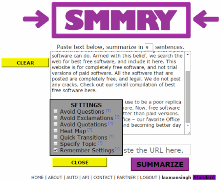 summary generator websites