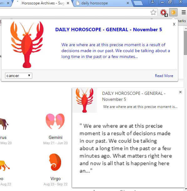 horoscope extensions chrome 4