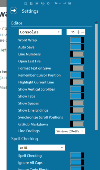 adjust settings