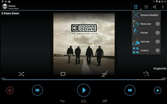 gesture music player apps android 3