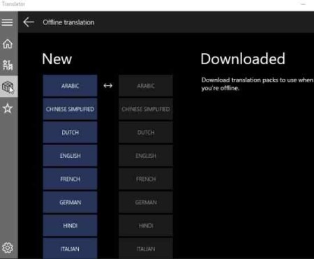 microsoft translator offline