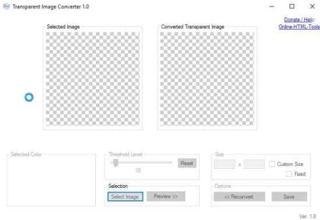 trasparent image converter home