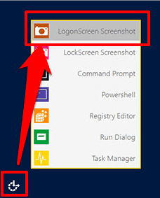 use LogonScreen Screenshot option