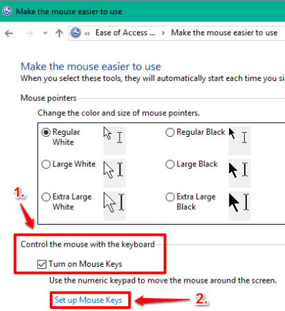 How To Enable Or Disable Mouse Keys Keyboard Shortcut In Windows