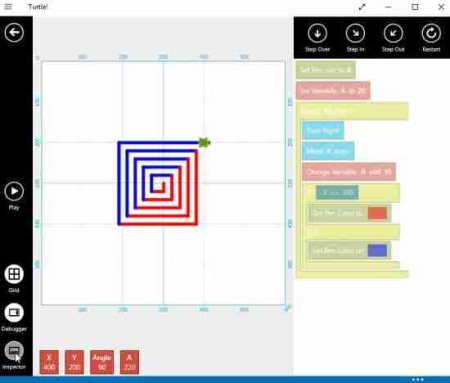 turtle spiral example