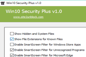 Win 10 security plus