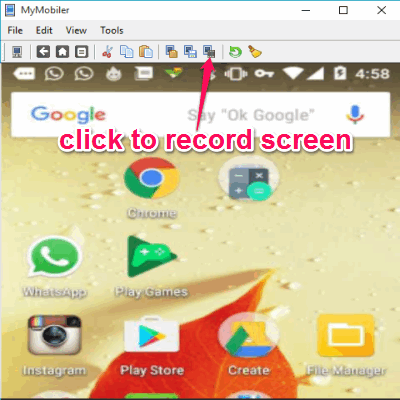 mymobiler screen