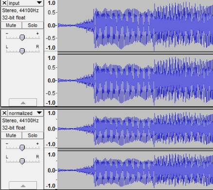 audacity normalize