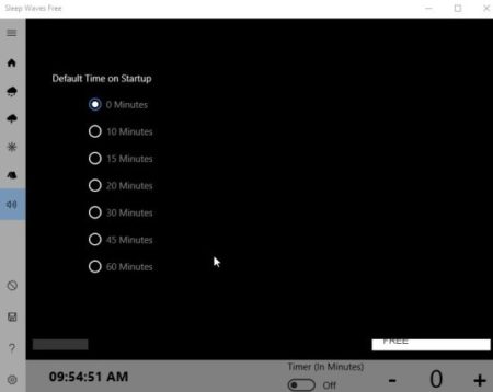 sleep waves settings