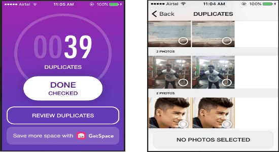 duplicate photo cleaner iphone
