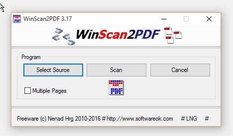 WinScan2PDF free instal