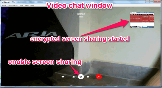 enable screen sharing