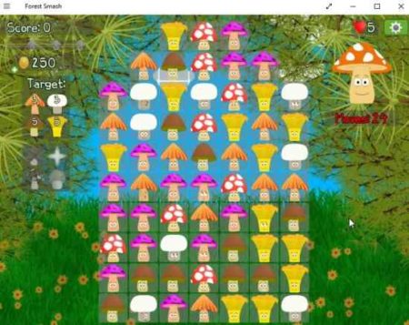 forest smash gameboard