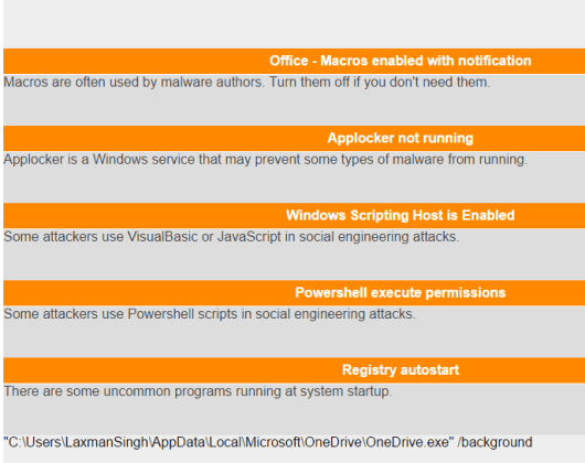 important vulnerabilities and sensitive information