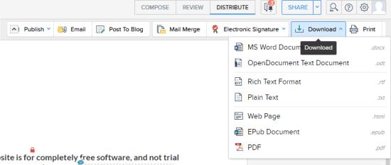 publish and download your document