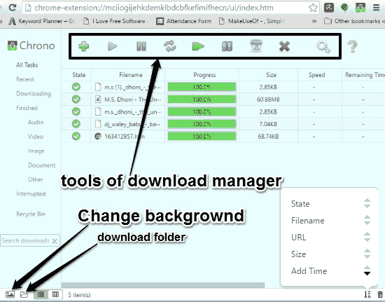 Chrono download manager