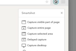 Smartshot chrome extension