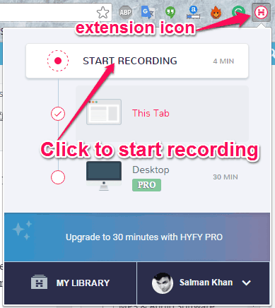 extension icon