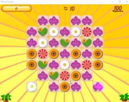 flower garden game board