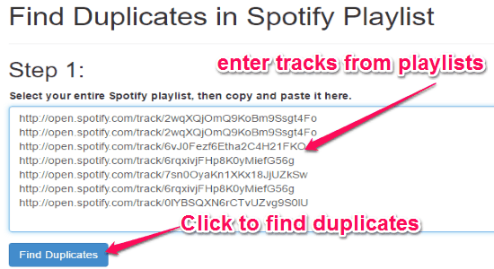 paste tracks links