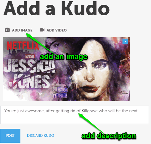 add a kudo