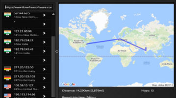 check path of a specific website or ip address