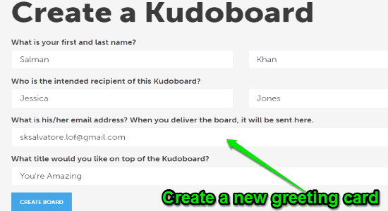 create a kudoboard