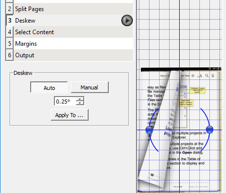 deskew pages