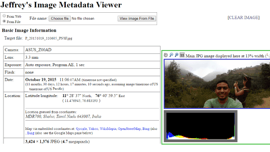 exif data viewer freeware