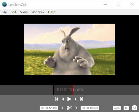 LosslessCut- free lossless video cutter software