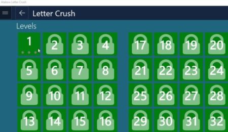 letter crush levels