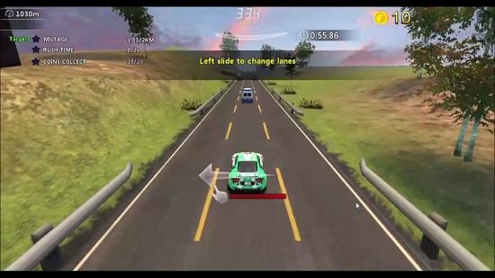 Rage Racing 3D, jogo de corrida simples UWP para Windows 10 Mobile