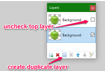 create duplicate layer