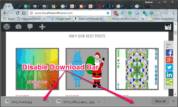 How to Disable Download Bar in Google Chrome