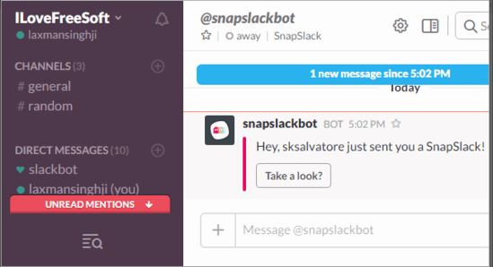 self-destructive messages on slack