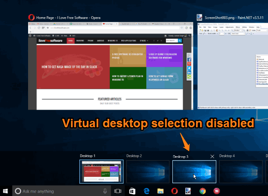 virtual desktop selection on mouse hover is disabled