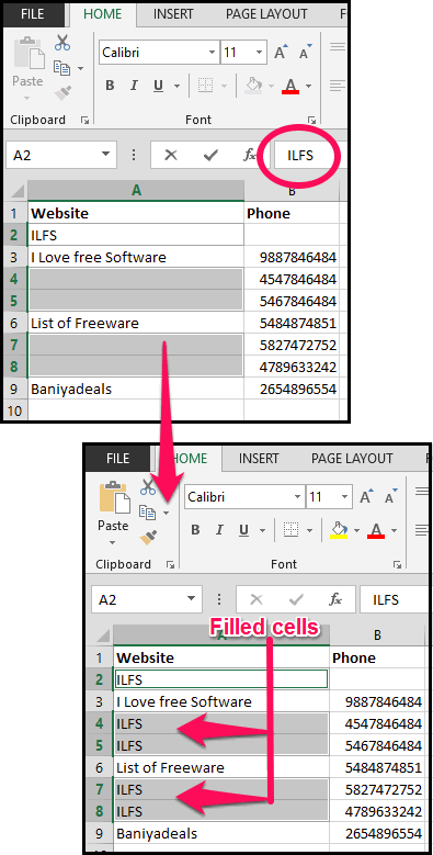 how-to-fill-blank-cells-in-excel-by-using-data-above-or-choice-able