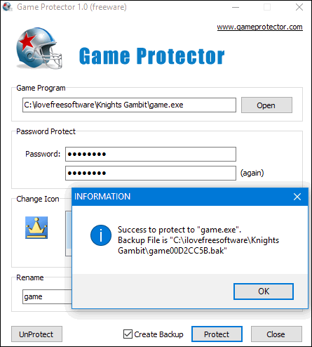 Game protector. Core Protector игра. Game Protector на оперу. Как поставить пароль на игры через гейм Протект.