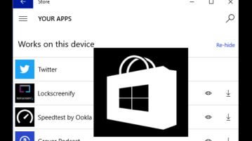 hide and unhide apps from my library list in windows 10 store