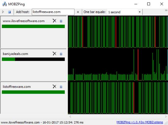 free ping monitoring tool to ping multiple hosts at once