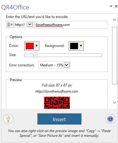 qr code typing link