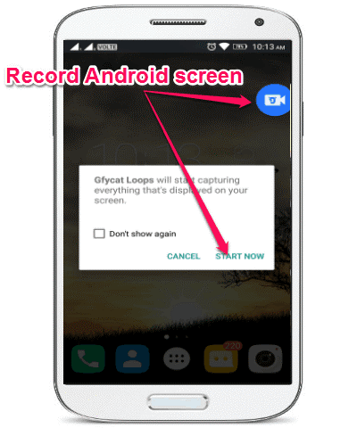 record android screen